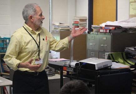 David Pelczarski is retiring after 40 years of teaching, 30 of which were spent at the high school.