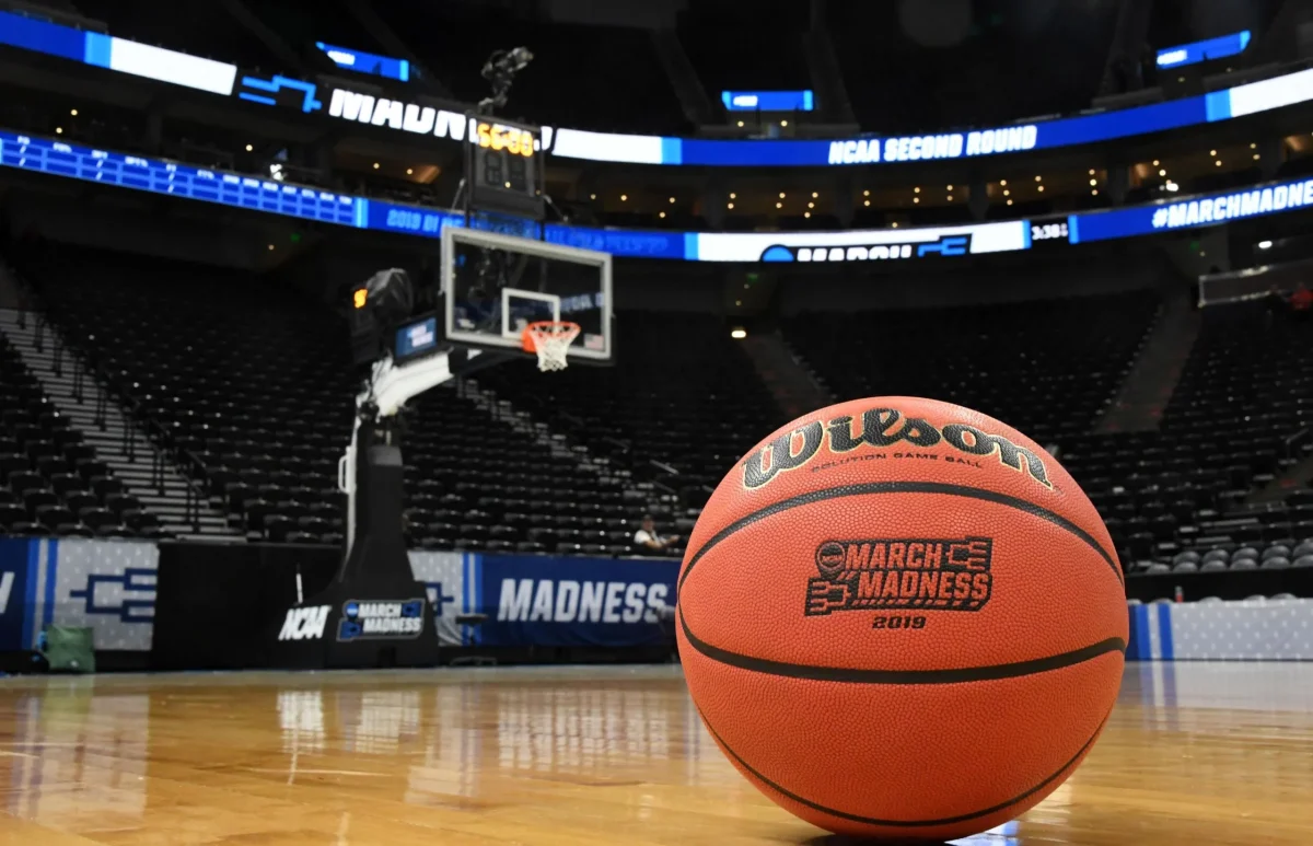 Mar+23%2C+2019%3B+Salt+Lake+City%2C+UT%2C+USA%3B+General+overall+view+of+wilson+official+NCAA+basketball+with+the+March+Madness+logo+on+the+court+during+a+second+round+game+of+the+2019+NCAA+tournament+between+the+Baylor+Bears+and+the+Gonzaga+Bulldogs+at+Vivint+Smart+Home+Arena.+Mandatory+credit%3A+Kirby+Lee-USA+TODAY+SPORTS